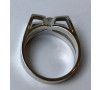 Zlatý prsten s briliantem-0.42ct