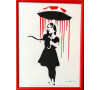 Nola Girl with Umbrella Red Rain and Red Top