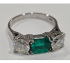Briliantový prsten se smaragdem 1,60ct