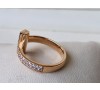 Tiffany T T1 Ring In Rose Gold With Diamonds