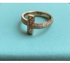 Tiffany T T1 Ring In Rose Gold With Diamonds