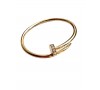 Cartier Rose Gold Diamond Juste Un Clou Bracelet Size 15