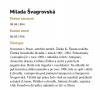 fotografie - Milada Švagrovská - operní pěvkyně