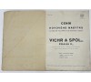 Ceník kovového nábytku Vichr a spol. č. 34