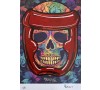 Floral Skull - Fighter Helmet