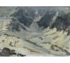 Lyžaři ve francouzských Alpách