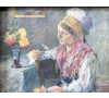 Žena s květinou